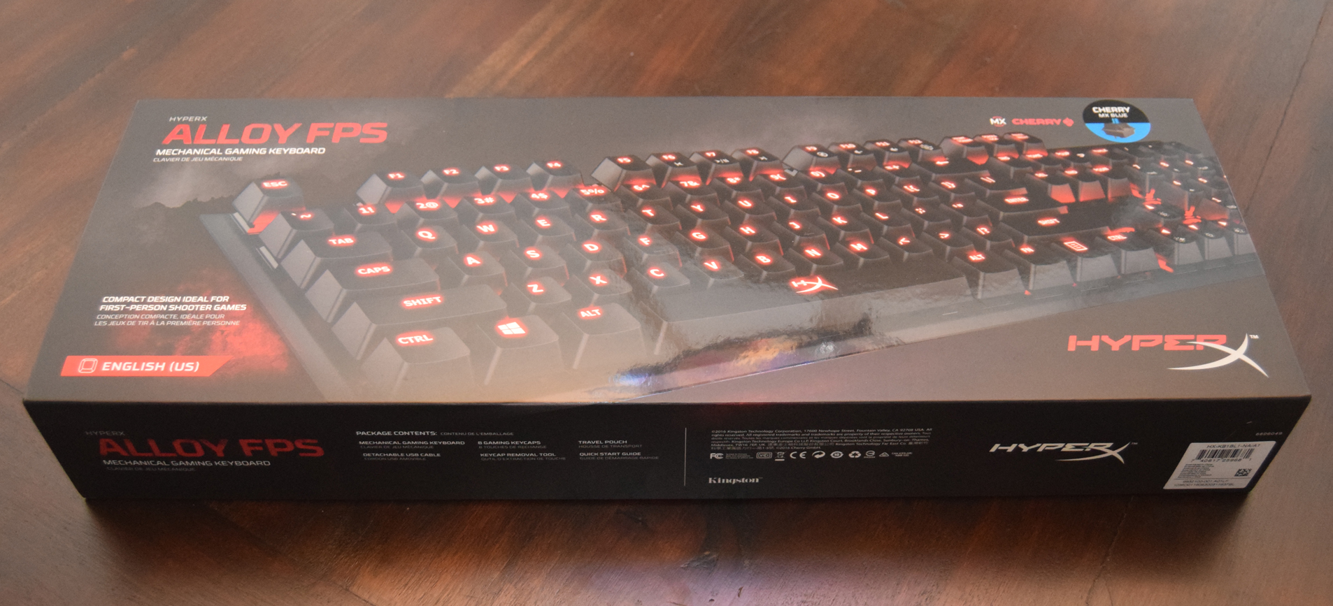 HyperX Alloy FPS Mechanical Gaming Keyboard review box front