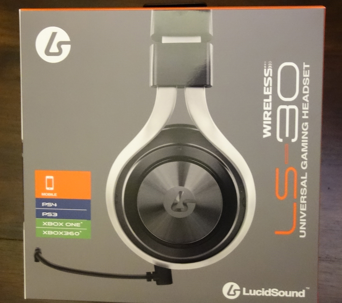 LucidSound LS30 Wireless Stereo Gaming Headset box