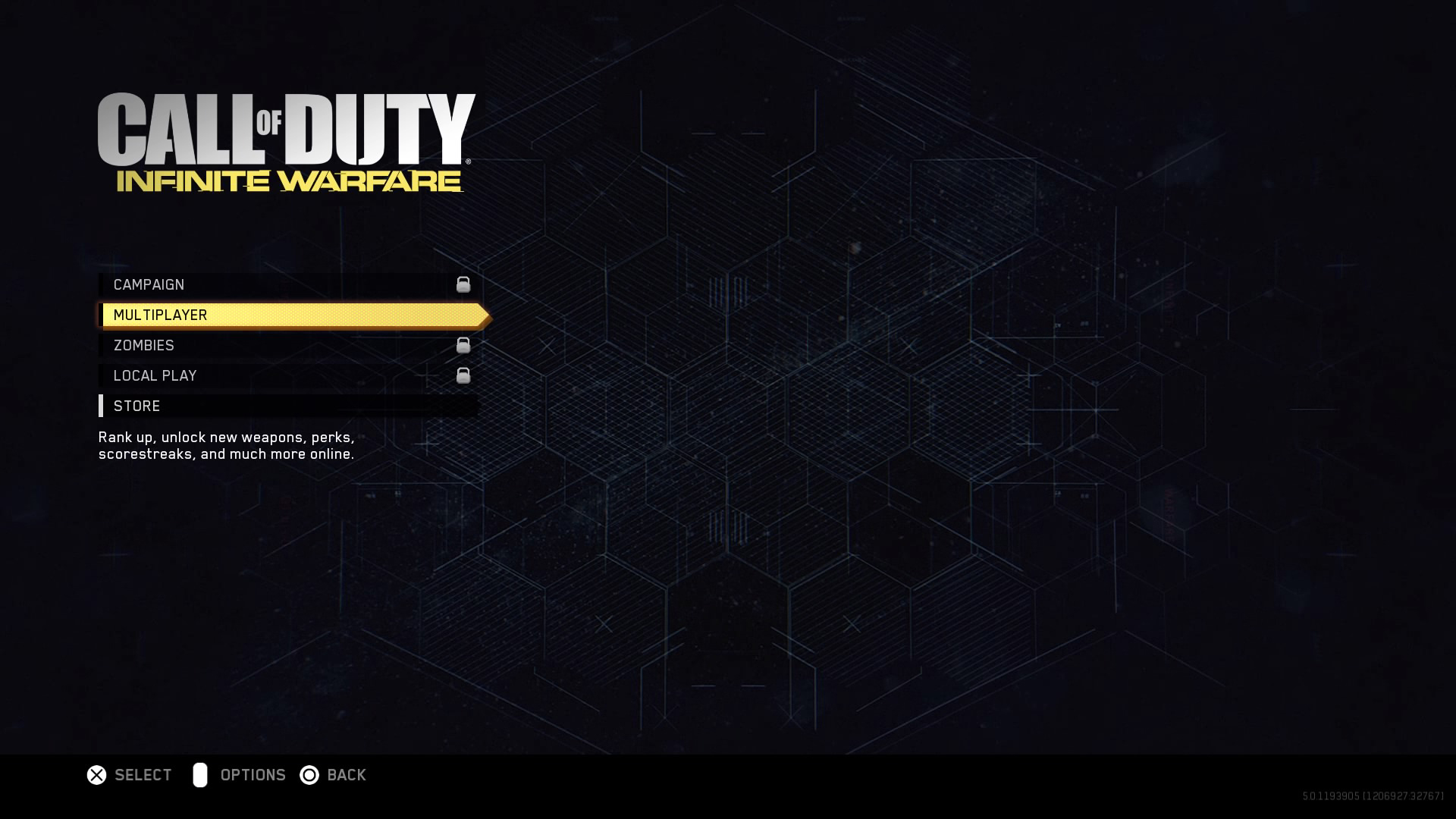 'Call of Duty: Infinite Warfare' PS4 Multiplayer Beta start screen
