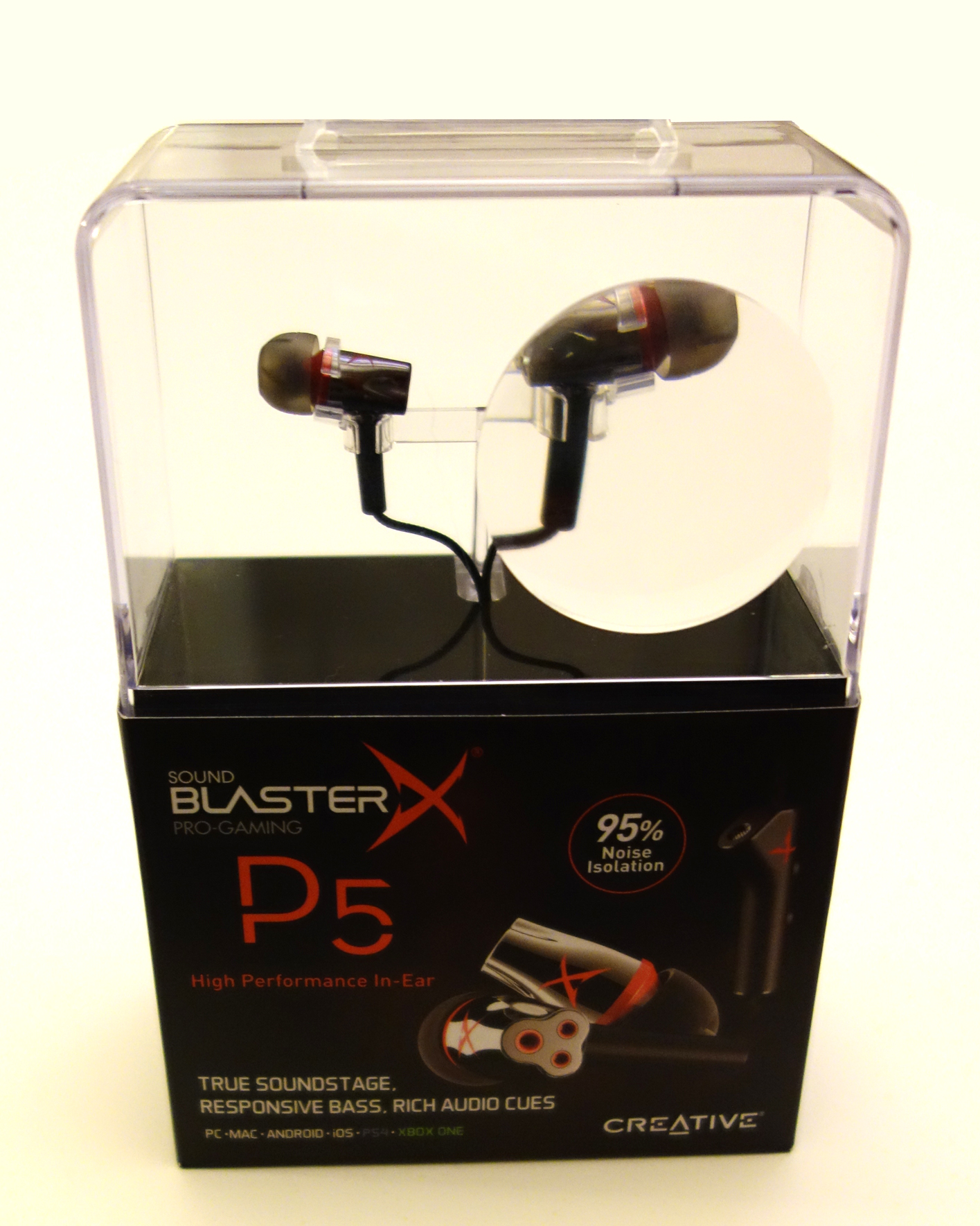 Creative Sound BlasterX P5 packaging review
