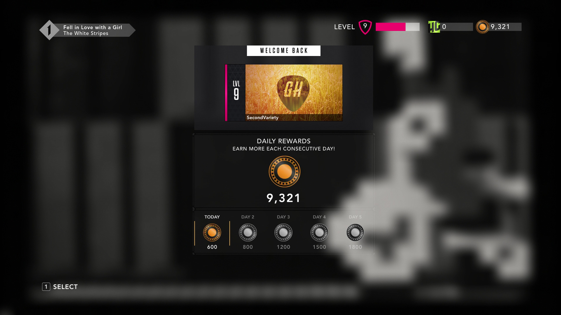 Guitar Hero Live screenshot PS4 GH TV Daily Rewards