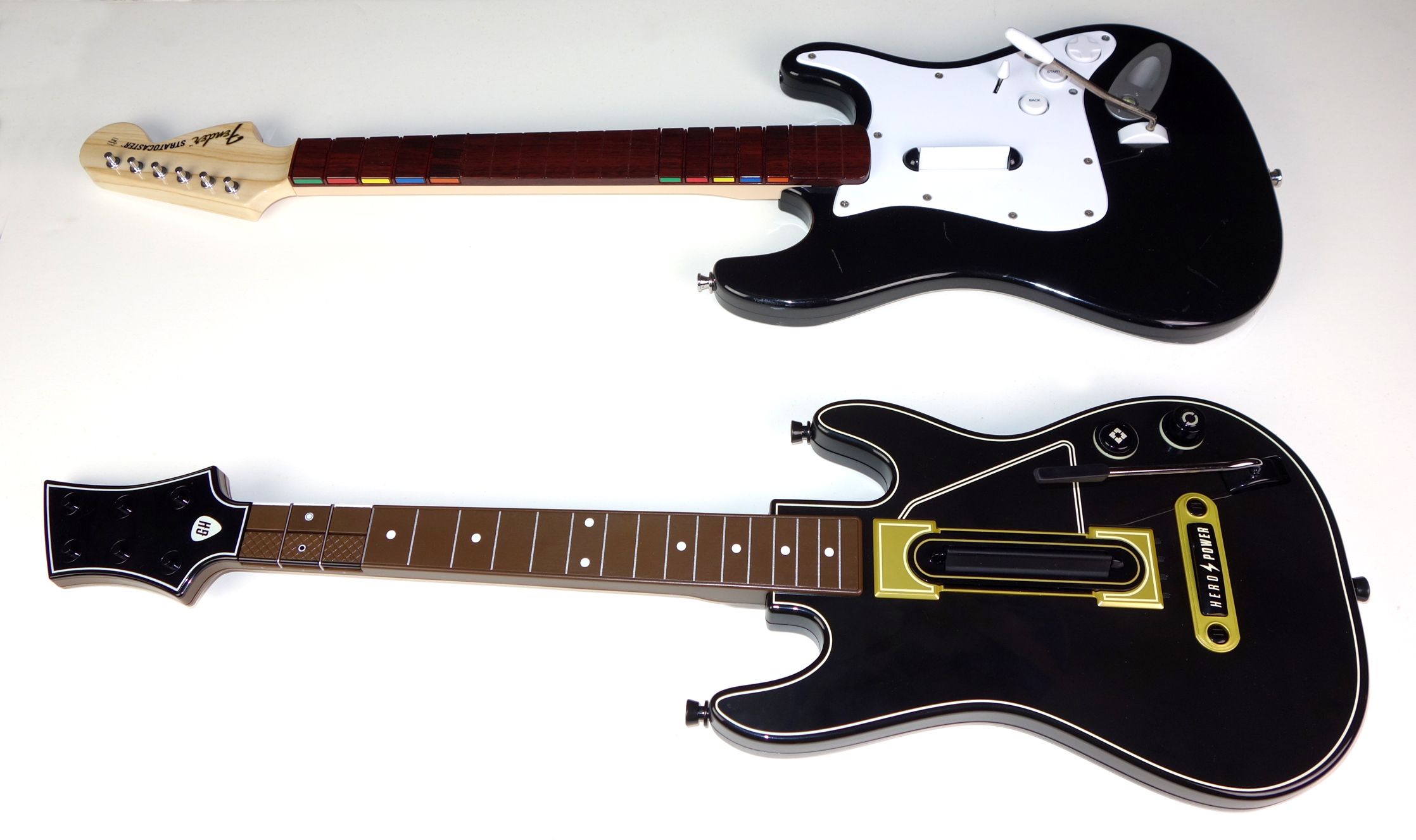 Guitar Hero Live PS4 Guitar Controller & Rock Band 3 Fender