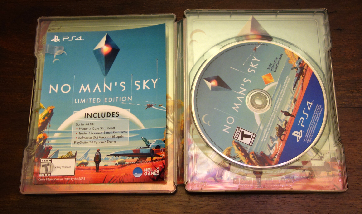 No Man's Sky Limited Edition PS4 digital content