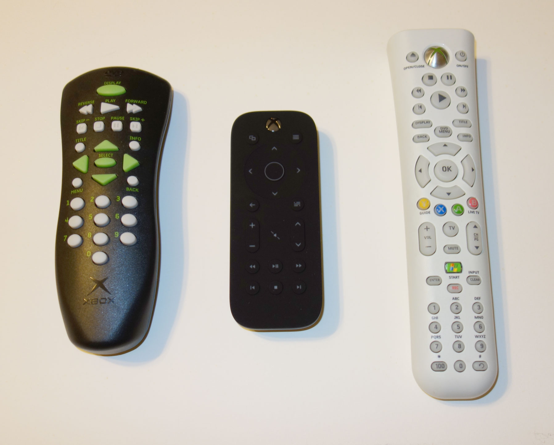 Xbox One Media Remote Comparison