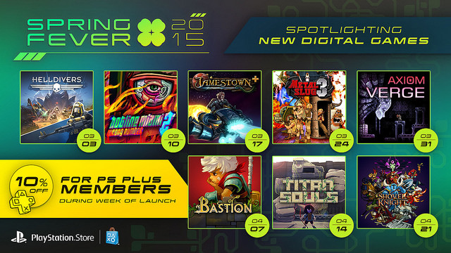 Spring Fever 2015 PS4 vita sale