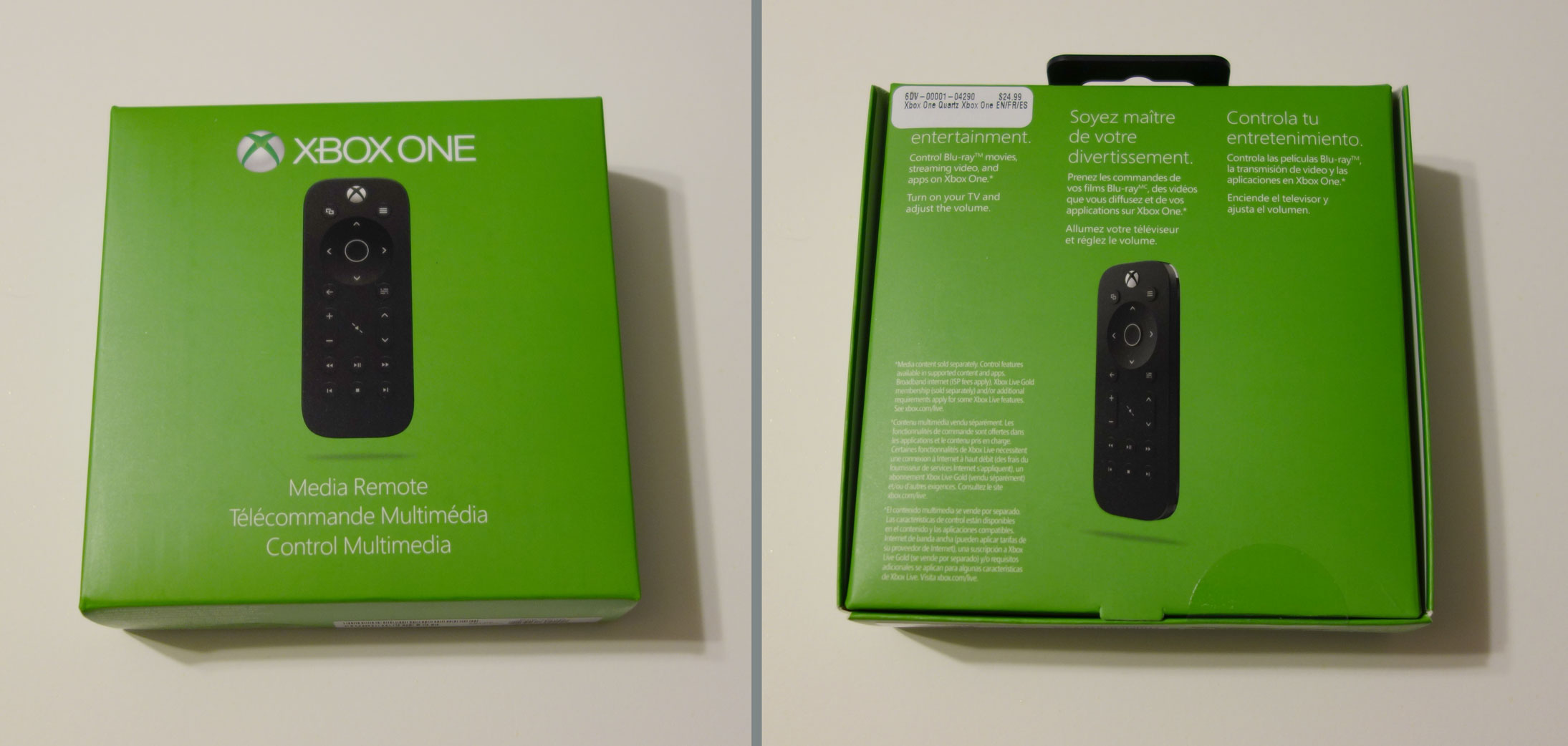 Xbox One Media Remote Box